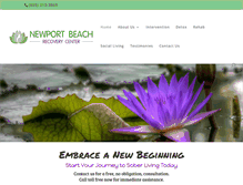 Tablet Screenshot of newportbeachrecoverycenter.com